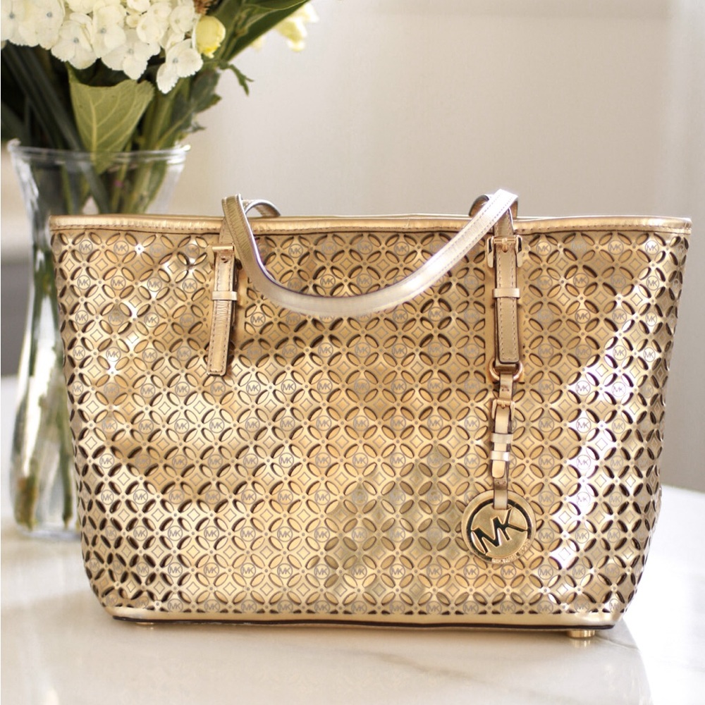 Gold Michael Kors Tote